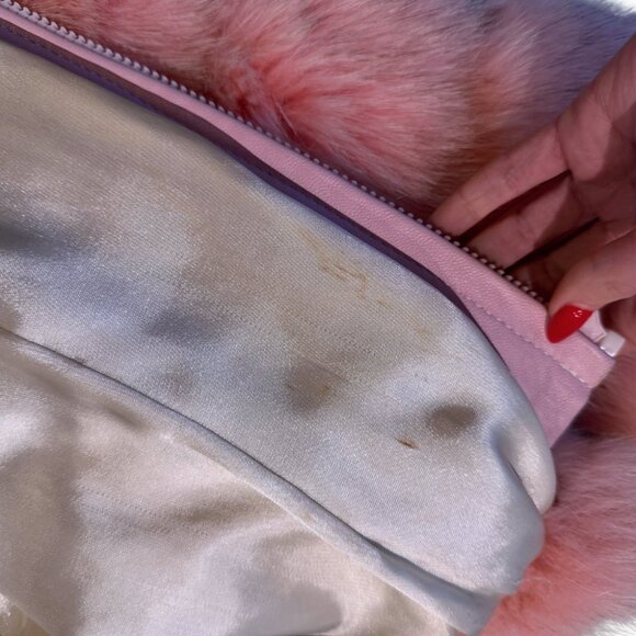 Pink Fox Fur Coat Jacket - Picture 7 of 7
